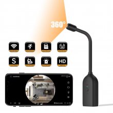 QJ700 4K 360° Panoramic WIFI DIY Camera Smart Home Security Surveillance Video Wireless Camera Two-way Talk Baby Monitor
