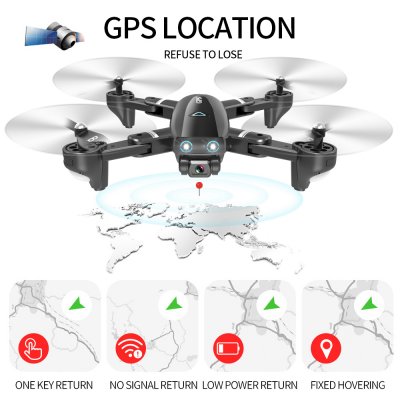 S167 GPS Drone 720P/1080P/2.4G/5G/4K With Camera RC Quadcopter Drone WIFI FPV Foldable Off-Point Flying Gesture Photos Video Helicopter Toy