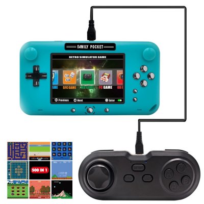 GP40M Kids Handheld Games Consoles Built-in 2000+ Retro Handheld Video Games with 16 TF Card - 4" LCD Video Game Console for Adult