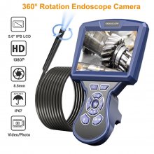 M550 5Inch 2MP 1080P 8MM 360Degree Dual Lens Endoscope CMOS Borescope Otoscope Digital Microscope Camera