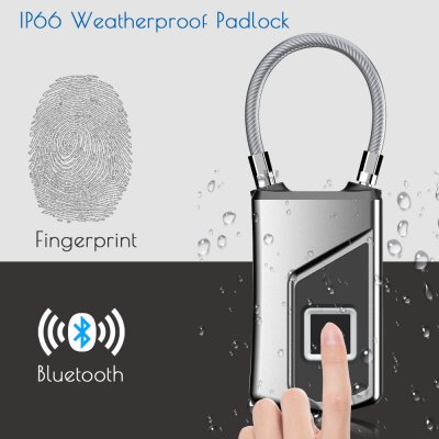 L1+ Bluetooth Wireless/Smart Door Lock Keyless Fingerprint Padlock Bluetooth Wifi Biometric/Digital Finger Print Waterproof Electric Locks