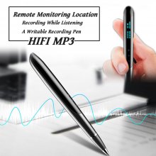 HQ9 Professional LCD Display Digital Activated Recorder Writing Pen Audio Sound Voice Recording Write Pen HD HIFI MP3 Player 8GB
