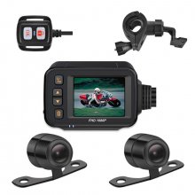 MT30 New Motorcycle Dash Cam 1080P Full HD Front Rear View Camera Waterproof Motorcycle Dual-Lens Driving GPS Recorder Box