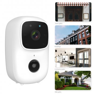 B90 Wireless WiFi Smart Video Doorbell Camera PIR Night Vision Visual Recording Security Door Bell Monitor Support Tuya
