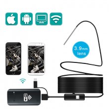 SN19 Newest 3.9MM 2.0MP wifi Endoscope Camera IP67 Waterproof 720P HD Inspection Snake Camera for Android and iOS Smartphone