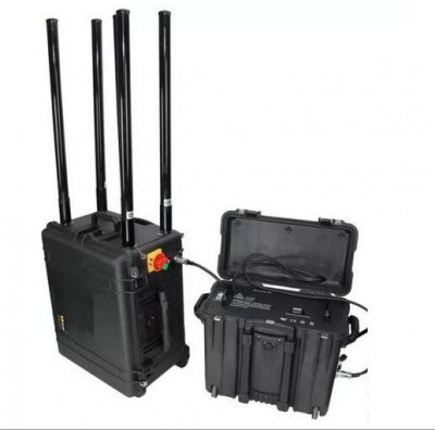 LG09 Trolley Case Uav Drone Signal Jammer For Shield Range 800 To 1500 Meter