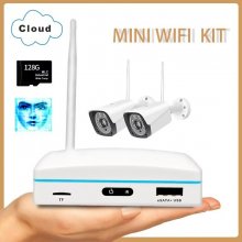 KT88 Wireless CCTV System H.265 3MP HD Two Way Audio Waterproof Cam WIFI IP Security Camera 2CH P2P NVR Video Surveillance Kit