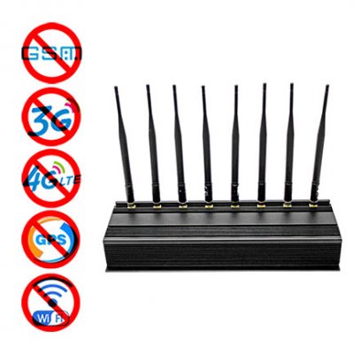 H8K Power Adjustable 8 Bands Cell Phone Signal WiFi GPS Jammer