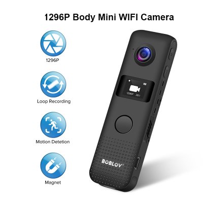 C18B MiNi WIFI Camera Pen Meeting Recorder Spy Gadgets Portable Night Vision Body Worn Camera Audio Recorder DVR HD 1296P Nanny Cam