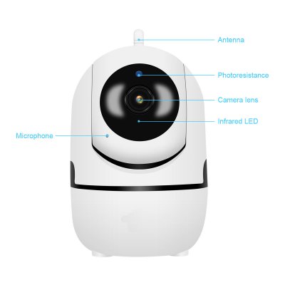 2Y 1080P WiFi Wireless IP Camera Security Home Network Video Surveillance Night Vision Smart pet camera Indoor Baby Monitor