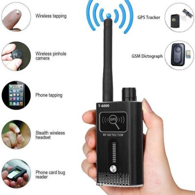 T-6000 Details about Anti-Spy GPS Signal Lens RF Tracker Hidden Camera GSM SPY Bug Detector