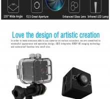 SQ12 mini camera HD 1080P induction night vision camera sports DVR micro camera DV motion recorder with waterproof shell