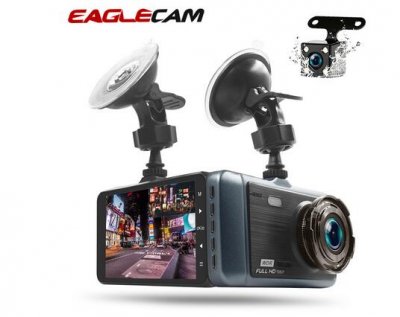 GT500 4 inch IPS Touch Screen Car DVR Mirror Dvrs Camera HD 1080P Rear View Two Lens Video Recorder Dash Cam Night version