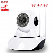 VRT-Q5S WiFi IP Camera 1080P HD Home Security Camera 3 Antenna Wireless Signal Enhancement Two Way Audio Night Vision Smart CCTV Camera
