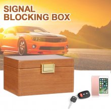 PB13 Car Key Bag Car Fob Signal Blocker Blocking Box Shielding Pouch Wallet Case Anti Theft For Privacy Protection Car Parts