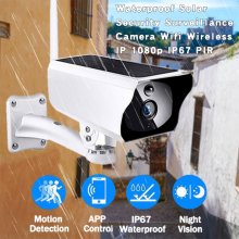 PR500 1080P Solar Camera HD Wireless WiFi Cam IP67 Security Surveillance Solaire CCTV IP Camera 850nm Infrared Night Vision Camera