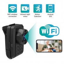 TN-3 Wirless Mini Body Camera WiFi Hotspot Night Vision Video Recorder Security Cam Small Camcorder Outdoor Sport DV Back Clip Design