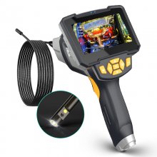 IK112-2 Dual Lens Endoscope Camera Handheld with 4.3" Screen Borescope Camera Rigid Endoscopic Camera Engine Sewer Drain Pipe Inspection