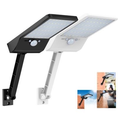 KD48 The latest super bright 48 led solar outdoor garden light, waterproof wall light, remote control solar light With Three Modes