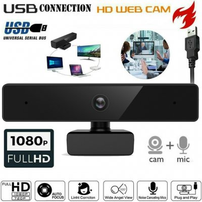 T6S web camera 1080P HD Megapixels USB2.0 Webcam Camera with MIC Clip-on for Computer PC Laptop 30fps Auto Focus