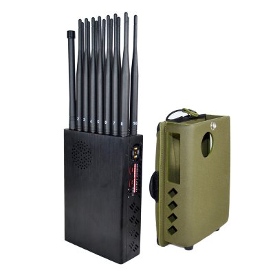 121A-16 The Latest Handheld 16 Bands Cell Phone Signal Jammer With Nylon Cover,Blocking