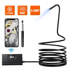 SN15 Wifi Endoscope Camera IP68 Waterproof 1080P Inspection Camera 5.5mm 6 LEDs Borescope Camera For Android IOS Endoscope for iPhone