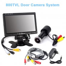 DC089 800TVL Color Door Camera + 7inch Monitor + 5M cable + power adatper