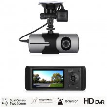 R300 1080P HD Car DVR Camera Dual Lens GPS Camera Dash Cam Rear View Video Recorder DashCam Car DVRs