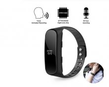 CS6 Voice recorder 8GB micro Dictaphone audio mini sound professional digital activated watch bracelet MP3