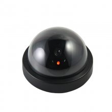 FA12 New Product Dome Simulation Burglar Alarm Camera Fake Camera Dummy Monitor With Red Strobe Light