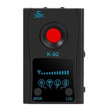K92 Anti-Peeping Camera IR Scanner GPS Location Anti-Tracking Hotel Detector Finder Camera Audio Tracker Detect for Travel