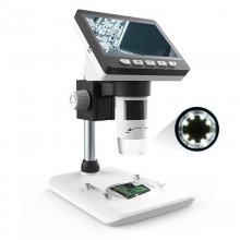 IK307 1000X HD1080P 4.3 Inch LCD Digital Microscope Portable Desktop Microscope Magnifier Magnifying Glass Set Support 10 Languages