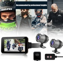 MT23C GPS WIFI Touch HD 1080P Waterproof Camera Motorcycle DVR Dash Cam Front Rear Dual Cam Driving Video Recorder Tracker