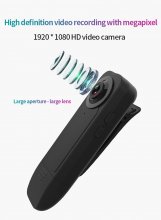 A18 New Wearable HD 1080P Min Camera Video Recorder with Night Vision Motion Detection Small Security Cam for Home Outside Camcorder