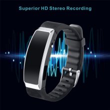 SK-201 8G Digital Voice Recorder Wristband MP3 Music Player Voice Activated Recorder Wearable Technology For Class Sports Lectures