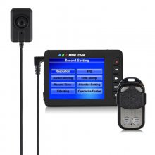 KS-750A Mini DVR Camera 2.5" LCD Portable Mini Video Recording System Button Video Recorder Updage update with Remote Control