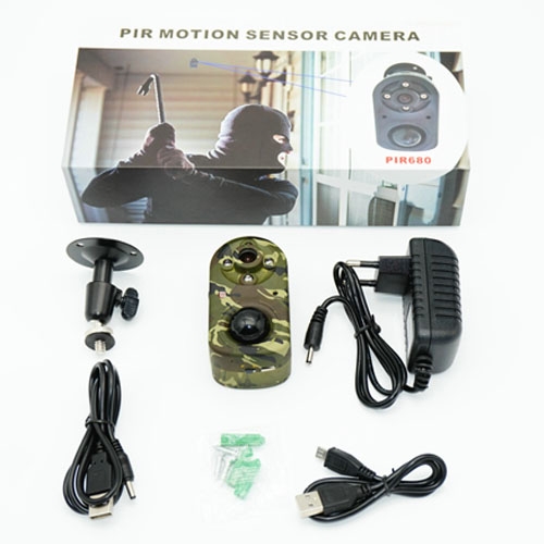 PIR680 PIR Night vision 1080P Body Motion Sensor Video recorder spy camera Long time Standby time support Extra power supply