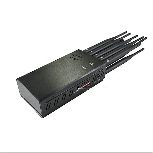 121A-10 10 Antennas Portable Signal Jammer,Total 7Watt, Distance Up to 20m,Battery Work Time 2hour