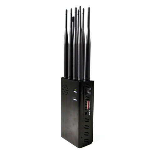 121A-8A  8 Antennas Handheld Cell Phone Jammer, Blcok 2g/3G/4G and GPS WIFI Signals