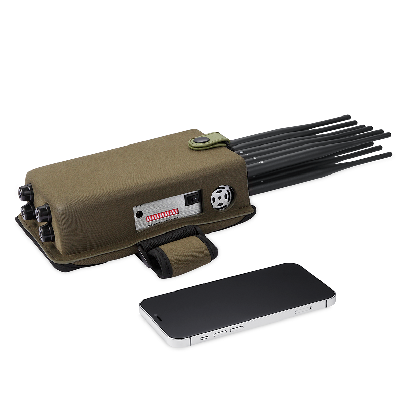 N1280 12 Antennas Portable Signal Jammer,Total 12Watt, Distance Up to 20m, Battery Time 2hours