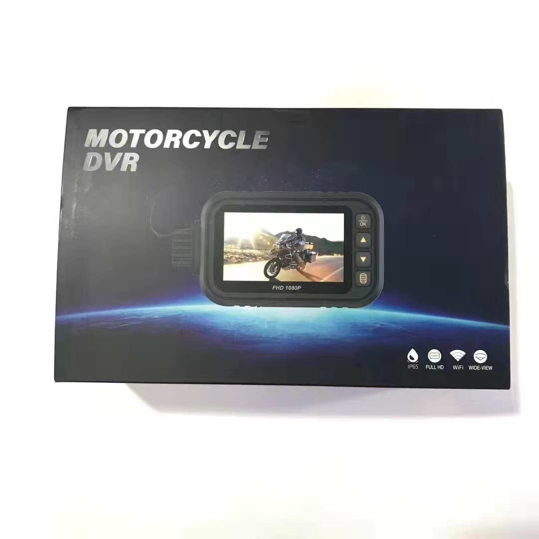 MT35 3 Inch 1080P Motorcycle Dash Cam Dual Front Rear Camera Bike Dashcam Recorder with G-sensor Parking Mode Loop Recording GPS DV