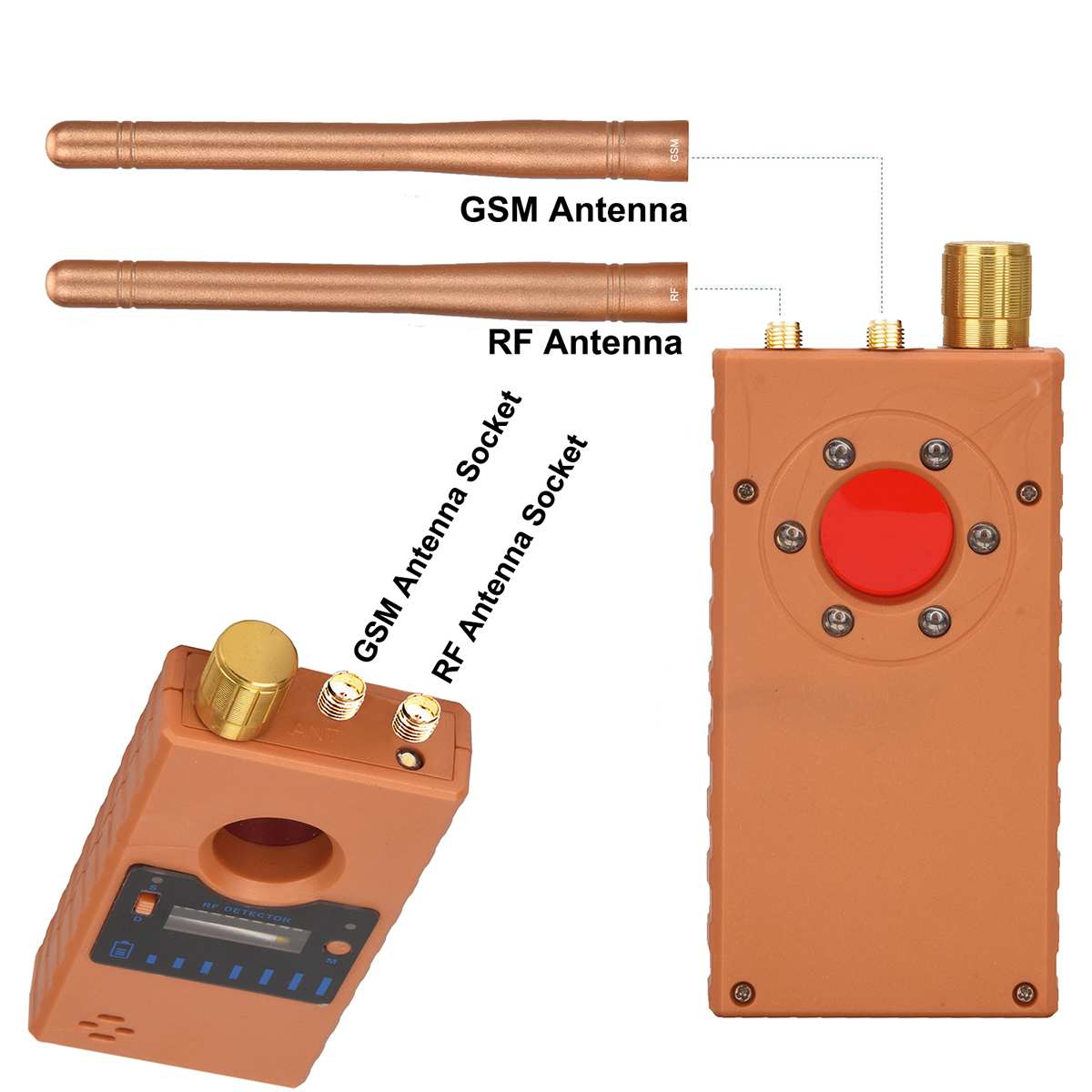 G529 10-15m2 G529 Dual antenna Anti-tapping Anti-Spy Bug Detector GPS GSM WIFI 2G 3G 4G Camera RF Signal Automatic Detector Finder