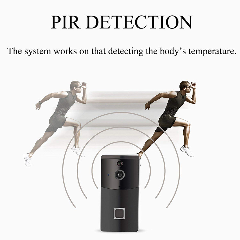 B10 Smart PRI Detection Video Intercom 720P Security Digital Wifi Doorbell Camera IR Night Version