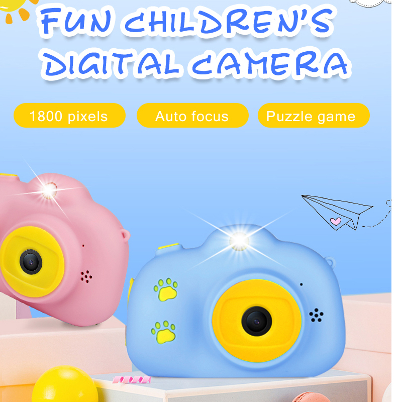 ET008 Children Mini Kids Camera Educational Toys for Children Baby Gifts Digital Camera 1080P HD Selfie Video Camera