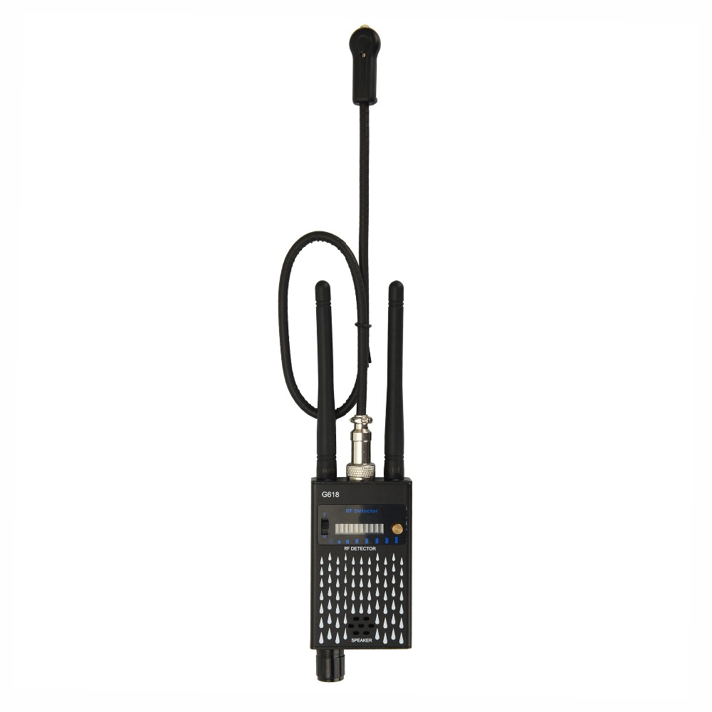 G618W Security Alarm RF Signal Anti Spy Anti Candid Camera Detector Pinhole Audio Bug GPS GSM Device Finder
