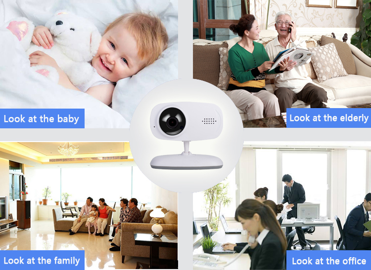 GC60 Wireless WIFI connection wireless 720P baby monitor 120degree audio baby monitor radio video babysitter