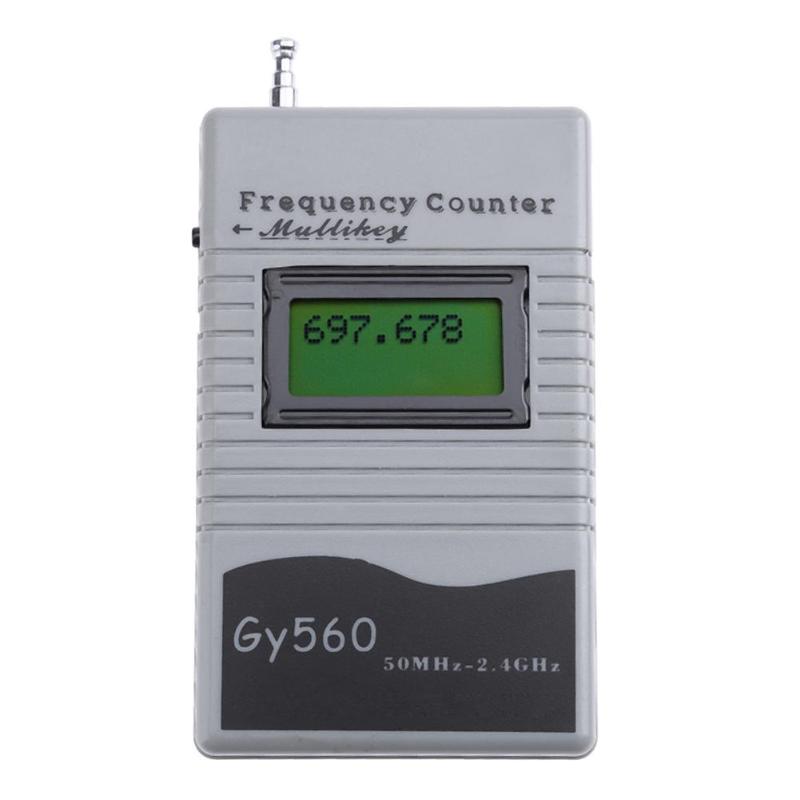 GY560 Digital Frequency Counter 7 DIGIT LCD Display for Two Way Radio Transceiver GSM 50 MHz-2.4 GHz GY560 Frequency Counter Meter