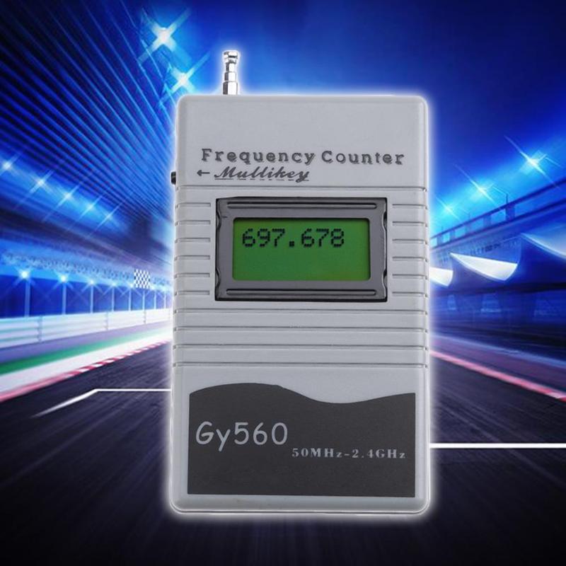 GY560 Digital Frequency Counter 7 DIGIT LCD Display for Two Way Radio Transceiver GSM 50 MHz-2.4 GHz GY560 Frequency Counter Meter