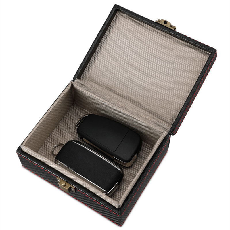 PB159 Anti Theft Faraday Box RFID Faraday Key Fob Protector Radiation-proof Mobile Phone Box Car Keyless Signal Blocker Security