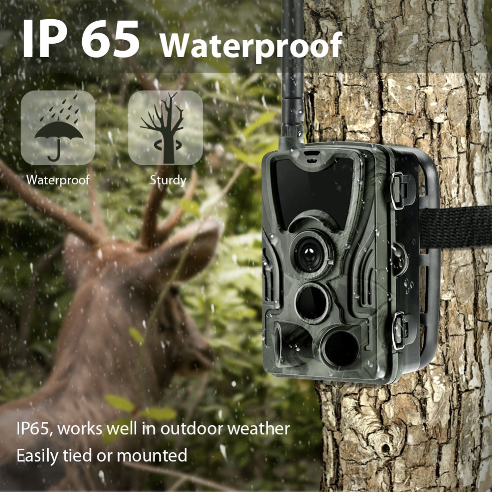 HC801M Wildlife Hunting Trail Camera Cellular Mobile 16MP 1080P MMS/SMTP/SMS 2G Camera 0.3s Trigger Photo Traps Night Vision
